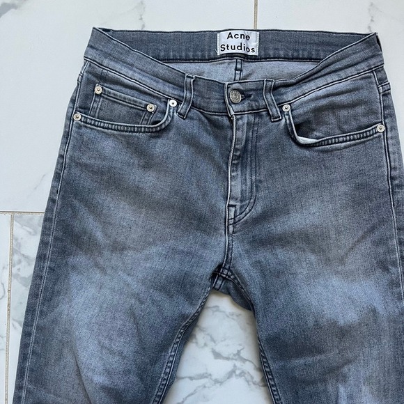 Acne studios men's ace jean light gray 29x27 - Picture 3 of 6
